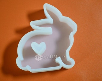 Cute Rabbit Car Freshie Mold Silicone Air Freshies Molds For Aroma Beads Bunny Candle Soap Mold Resin mold Oven safe