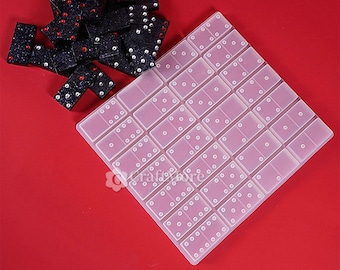 Silicone Domino Mold-Domino Resin molds-Resin dominos Mold- Crystal Domino Game Mold-Silicon Mold for resin Domino
