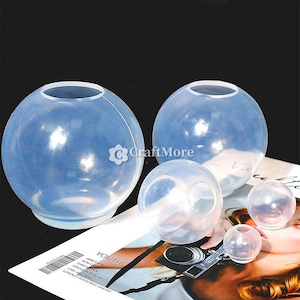 9 Sizes Sphere Silicone Molds-Large Sphere Resin Mold-Crystal Sphere Mold-Round Planet Ball Mold-Sphere Flower Lamp Mold-DIY Resin Art Mold