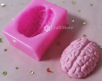 Silicone brain mold-Creative brain resin molds-Brain candle mold-Brain Chocolate mold-Funny cake mold-Plaster mold