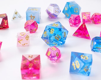 7 styles DND dice mold set-silicone dice mold-resin dice mould-Polyhedral Dice Mold-crystal resin dice molds-TRPG dice mold resin