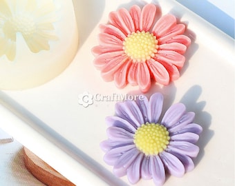 2 styles daisy silicone mold-Flower resin molds-Daisy flower pendant mold-Aroma Stone Mold-Epoxy resin flower mold