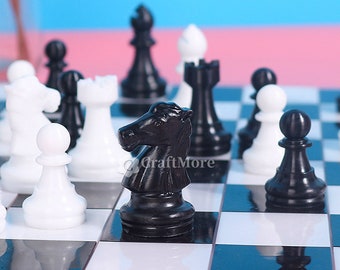 Silikon Schach Form-Schach Silikon Form-Chessboard Harz Form-Silikon Schach Form Set-Board Spiel Mold-Resin Handwerk Form
