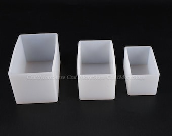 3 styles rectangle Silicone Mold for Home Decoration-Large size rectangle epoxy resin molds-Silicone soap mold-Silicon mold for resin craft