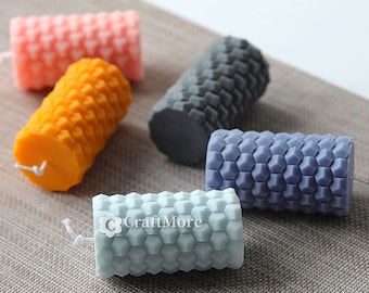 Creative honeycomb candle mold-Silicone candle mold-Scented candle mold-Pillar candle mold-Aromatherapy plaster mold-Cylinder candle mould