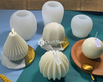 Irregular sphere candle mold-silicone candle mold-diamond sphere candle mold-scented candle mold-pillar candle mold