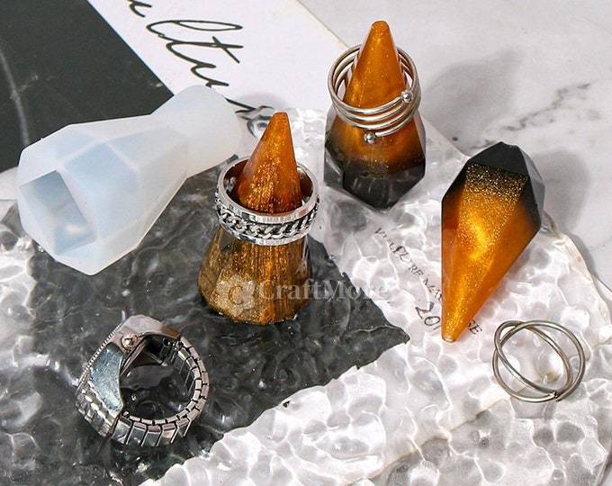 Cement Finger Cone Ring Holder Storage Cone Mold Handmade Jewelry ...