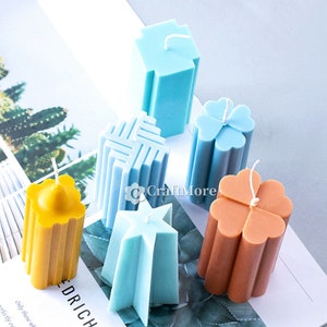 Irregular pillar candle mold-7 styles striped cylinder candle mold-High quality acrylic candle mold-Scented candle mold-Candle making tools