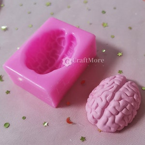 Silicone brain mold-Creative brain resin molds-Brain candle mold-Brain Chocolate mold-Funny cake mold-Plaster mold
