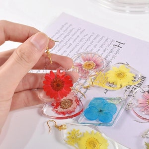 Geometric Earring Resin Molds-Square Round Rectangle Triangle Rhombus Hexagon Oval Silicone Earring Mold-Irregular Resin Keychain Mold