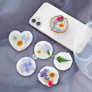 Irregular round mobile phone holder mold-silicone mobile phone holder mold-creative mobile phone holder resin mold