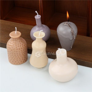 Schlichte Vase Kerzenform-Säule Kerze Silikonform-Duftkerzenform-Nordischer Stil Vase Kerzenform-Vase Aromatherapie Gipsform