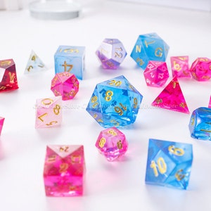 7 styles DND dice mold set-silicone dice mold-resin dice mould-Polyhedral Dice Mold-crystal resin dice molds-TRPG dice mold resin