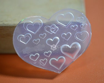Heart-shaped silicone mold for nail art DIY Nail Decoration Resin Molds Epoxy Nail Patches Making tools Mould Crystal nail sticker mold