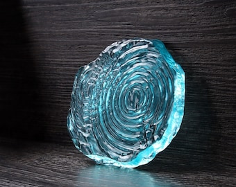 Water ripples coaster resin molds-Irregular round cup mat mold-Ripple silicone coaster mold-Wave cup mat mold-Epoxy resin coaster mold