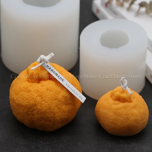 Molde creativo de vela naranja fea-Vela de silicona Moldes de molde-Vela para beewax-Molde de vela de aromaterapia-Molde de vela de aroma-Molde de vela de fruta