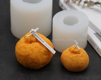 Creative ugly orange candle mold-Silicone candle Mold-Candle molds for beewax-Aromatherapy candle mold-Aroma candle mold-Fruit Candle mould