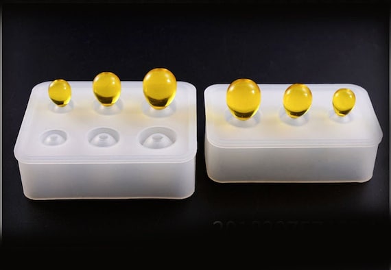 Egg silicone mold, high transparent high quality resin mold, star ball pendant mould for jewelry craft diy making