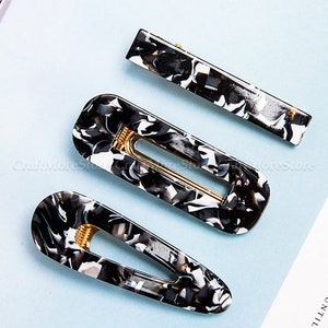 Kawaii Hair Barrette Silicone Mold-Teardrop Hair Clip Resin Molds-Hair Clips Mold-UV Epoxy Resin Mold for Jewelry-Cute Hair Accessories DIY