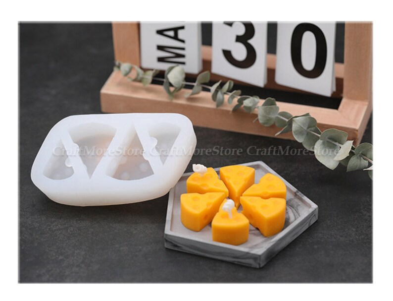 3D cheese candle mold-Silicone candle Mold-Candle molds for beewax-Aromatherapy candle mold-Aroma stone mould-Silicon baking chocolate mold