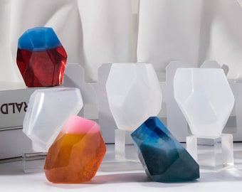 Cabochão de molde de silicone de pedra, fabricação de joias de molde de silicone de resina, molde de resina epóxi para joias