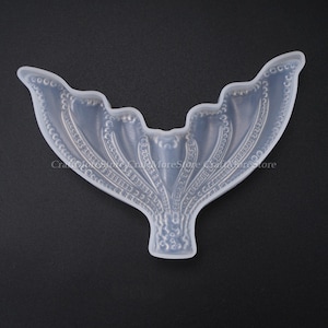 Big silicone Fish tail mold-Crystal Mermaid tail resin molds-Large fish tail silicone mold-Resin jewelry pendant mold-Mermaid Chocolate mold