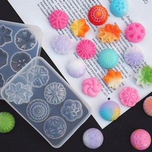Kawaii candy shape silicone mold-cute Cookies shape pendant resin molds-resin Key chain pendant mold-candy resin craft mold-silicon mold