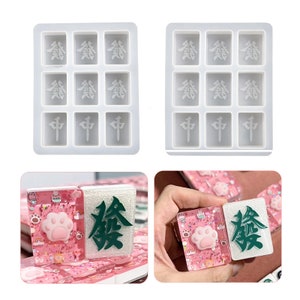 Mahjong Silicone Molds-Mahjong Tiles Resin Mold-Silicone Mahjong Mold-Board Game Resin Mold-Epoxy Resin Mahjong Mould-Silicon Mold-Resin Art