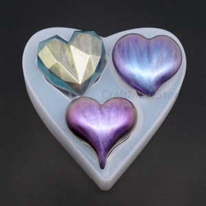 heart silicone mold, Resin mold, Silicone resin mould, pendant molds, UV resin mold,craft jewelry making molds