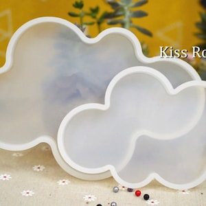 Cloud silicone coaster Mold for home decoration diy -Cloud resin coaster mold - accessories craft mold - for Jewelry Making - craft supplies