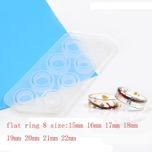 Flat Ring Silicone Mold,Crystal molds,UV Resin Transparent Silicone Mold Jewelery Making