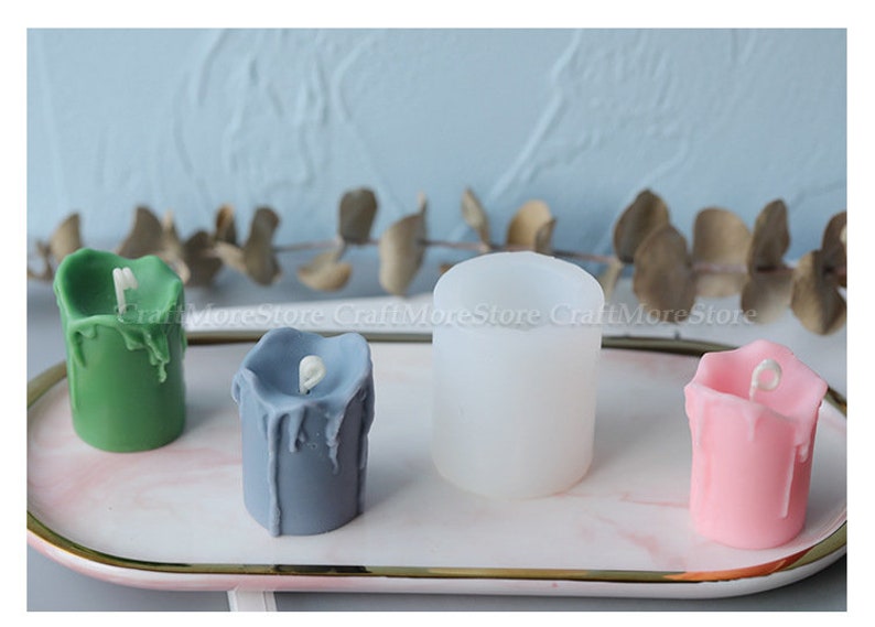 Creative Melting Candle Moldsilicone Candle Moldcandle Molds Etsy