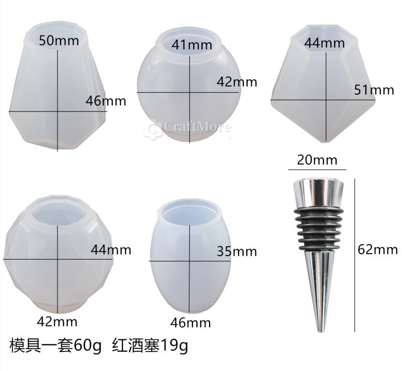 Wine Bottle Stopper Silicone Moldbottle Stopper Resin Etsy