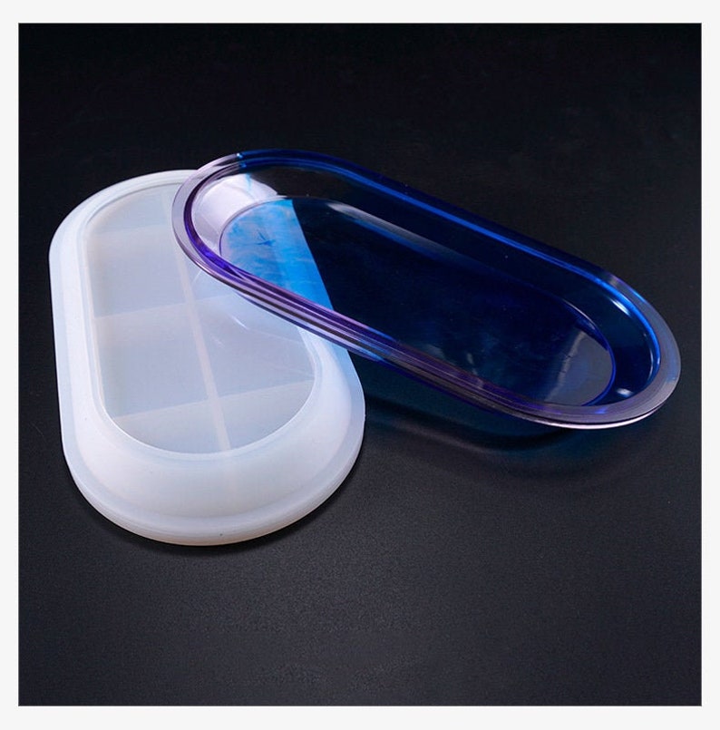 Oval silicone tray moldLong oval resin tray moldEpoxy resin Etsy