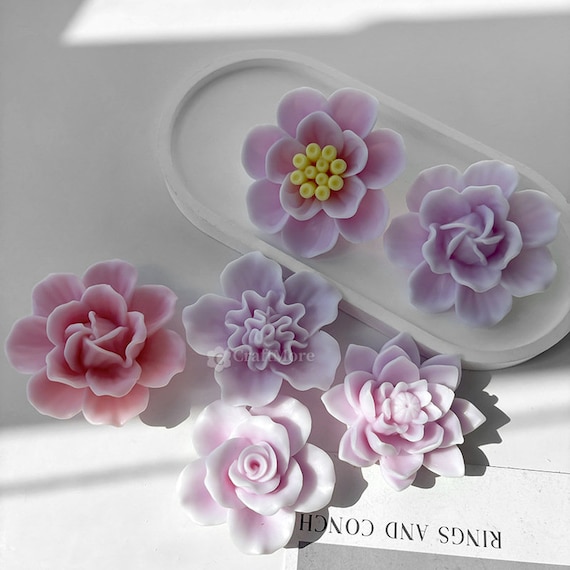 Moule Silicone Bougie – Bouquet De Fleurs 3D Chrysanthème – Fantasy – Neuf