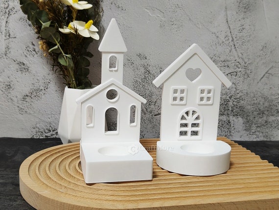 5 Stampi In Silicone A Forma Di Casa Per Candele, Sapone, Resina E Gesso – Flessibili E Riutilizzabili