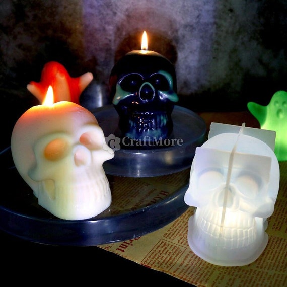 Skull cheap candle mold