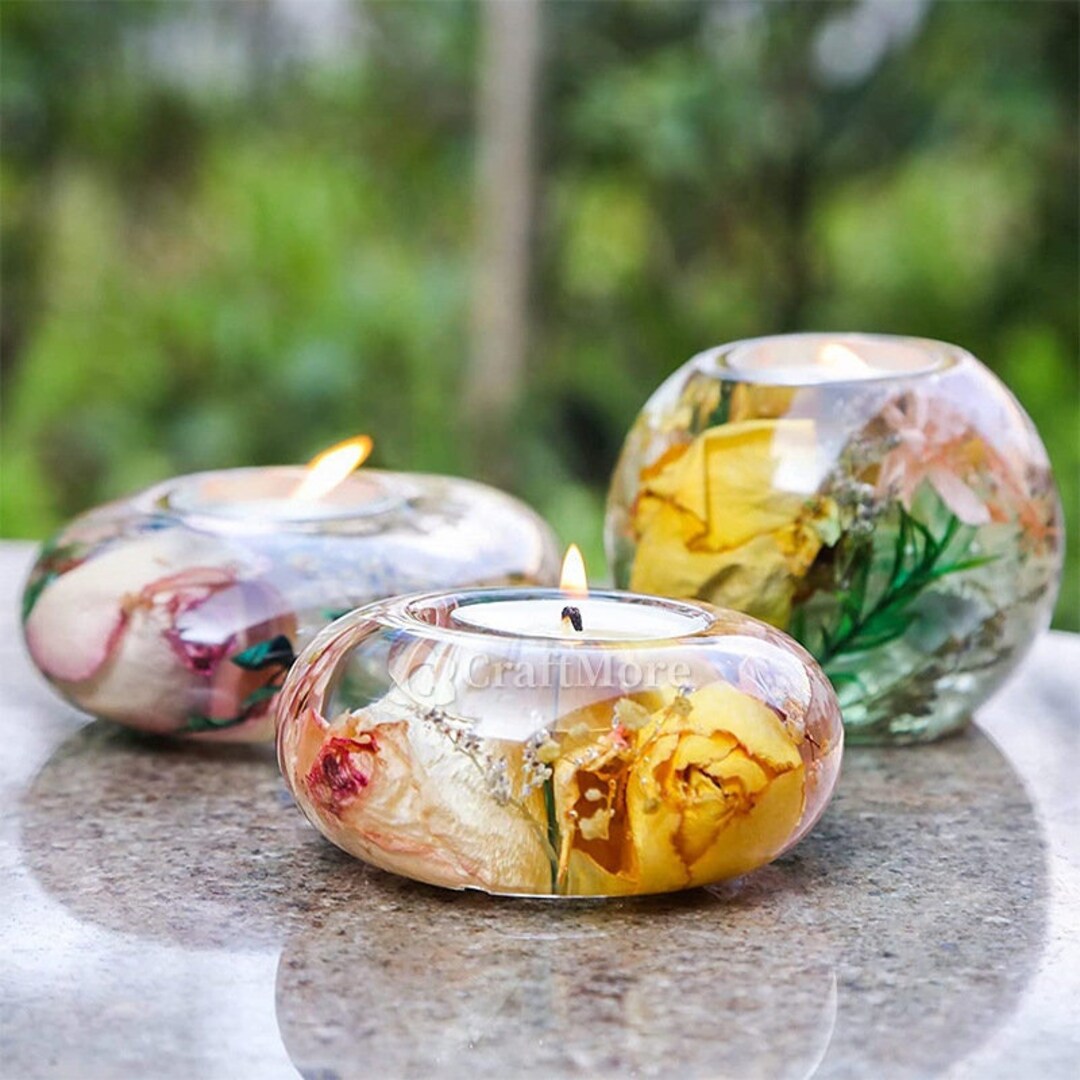 Oval Candle Holder Moldcandle Holder Silicone Moldcement Concrete