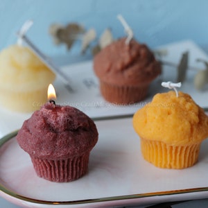 Molde de vela Muffin Cup Cake-Moldes de vela de silicona para beewax-Molde de vela de aromaterapia-Molde de piedra de aroma-Molde de pastel para hornear-Molde de chocolate