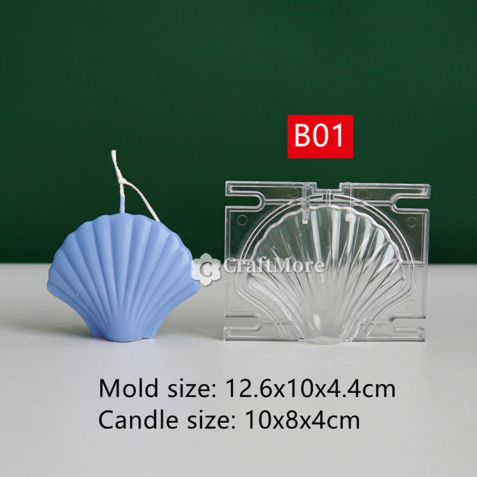 4 styles shell candle moldAcrylic scallop candle moldacrylic Etsy