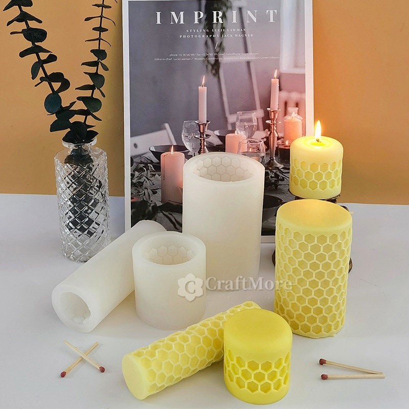 Stampo Per Candele A Forma Di Ape In Silicone - 2 Pezzi, Per Candele, Sapone, Resina, Fai Da Te Decorativo