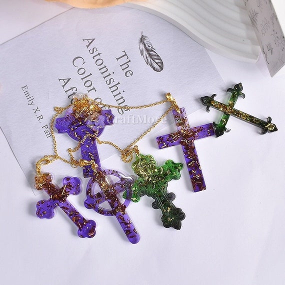 Cross Pendant Resin Moldsilicone Cross Moldepoxy Resin Cross Etsy