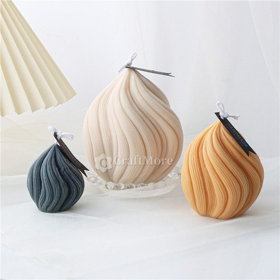 Creative Spiral Onion Candle Moldthread Drop Silicone Candle Etsy