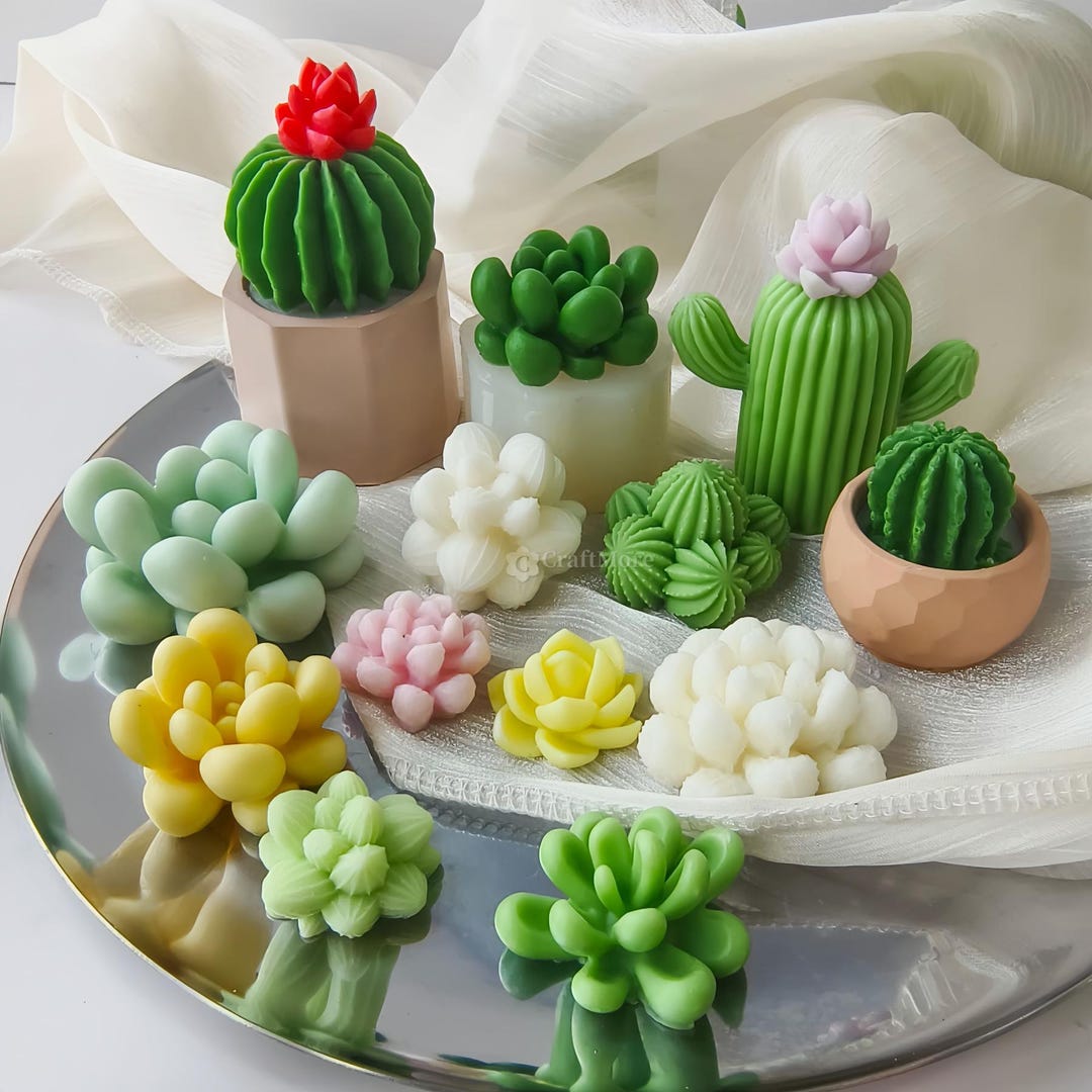 36 Styles Succulent Silicone Molds-succulents Plant Candle Mold-diy  Diffuser Stone Plaster Mold-cactus/flower Ornaments Concrete/resin Mold -  Etsy