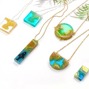 Creative Hawaii Island style resin molds-Beach silicone pendant mold-Epoxy resin pendant mold-Silicon island mold-Bay pendant craft mold
