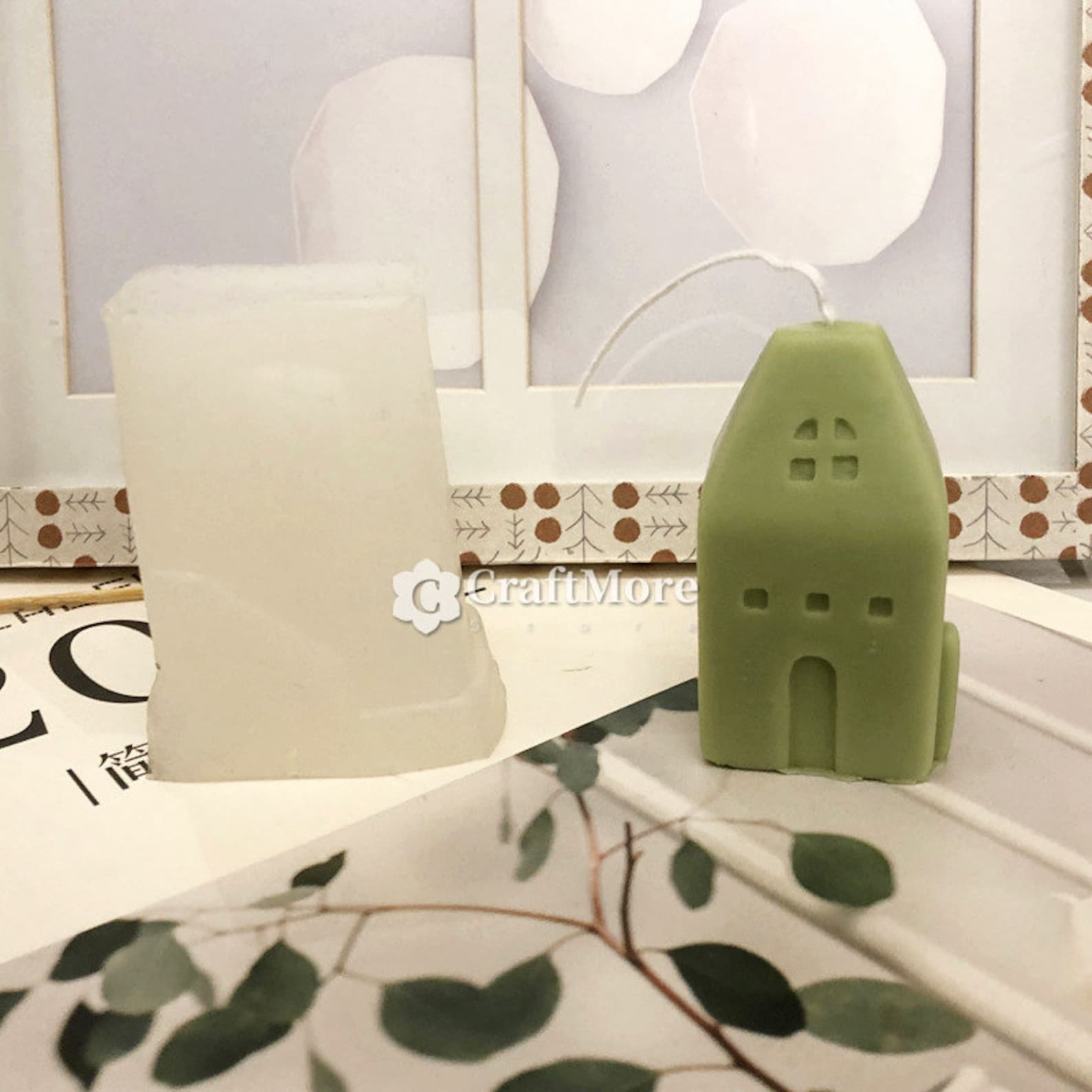 Creative Small House Candle Moldlittle Cabin Candle Silicone Etsy