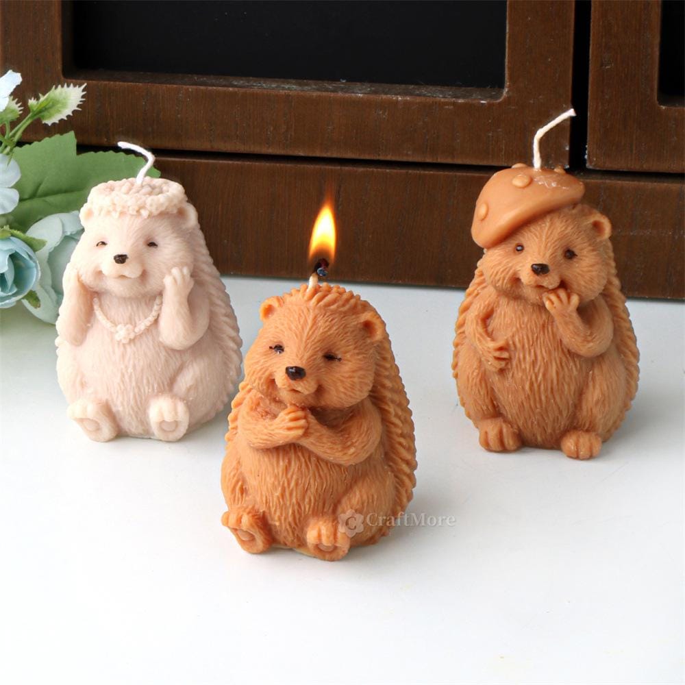 Moule Figurine Bébé Hérisson - Pour Résine, Plâtre, Savon, Bougie - DIY