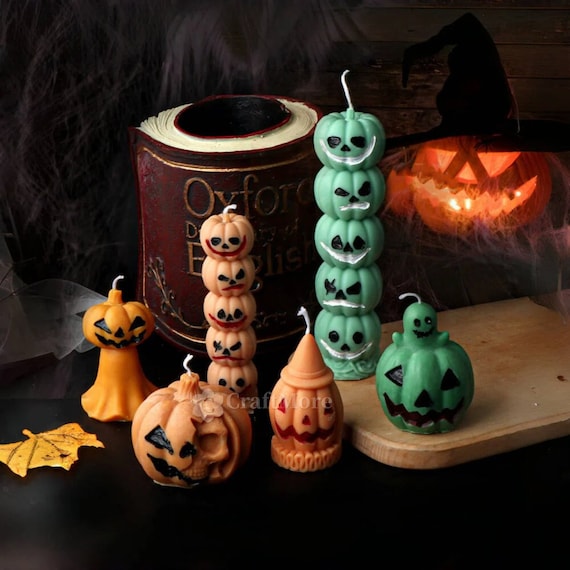 Moule à Citrouille 3D En Silicone Pour Halloween - Pour Bougies, Chocolats, Savons, Déco Gâteau