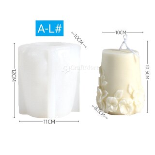 6 Stampi In Silicone A Forma Di Fiore - Rosa, Ibisco, Peonia Per Candele E Saponi