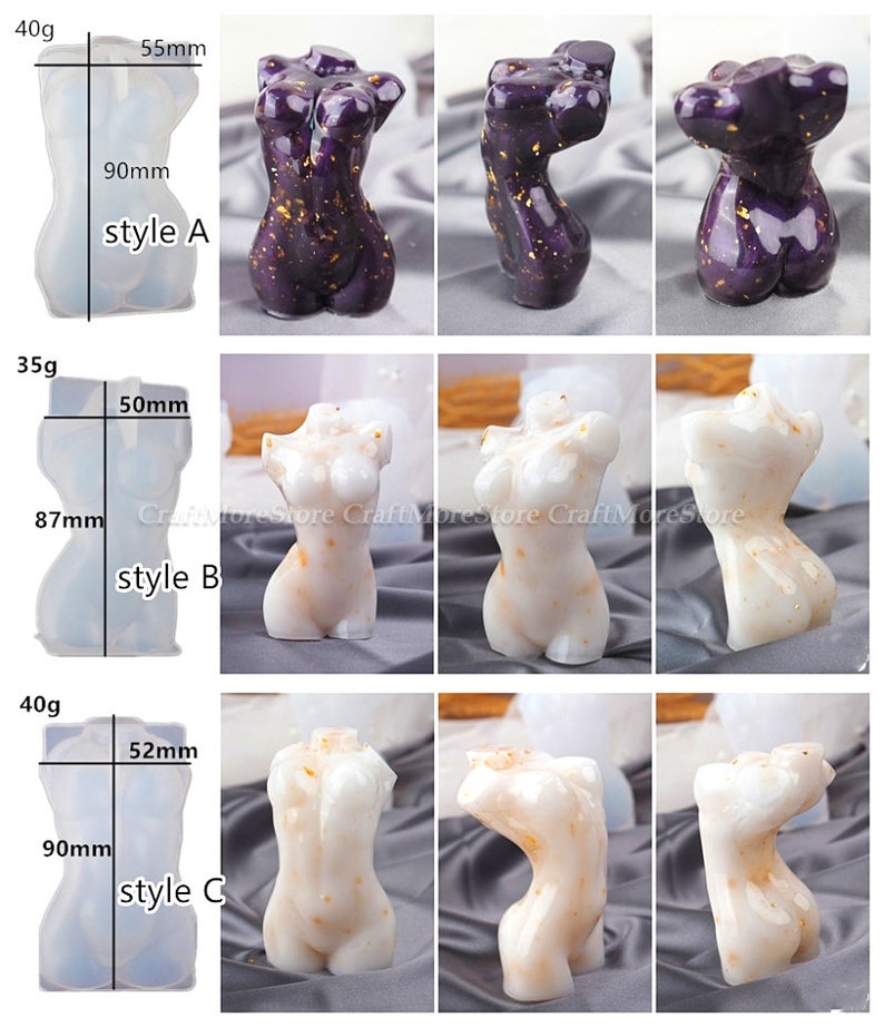 3D Body Candle Moldsilicone Mother And Baby Candle